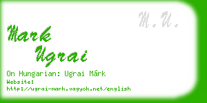 mark ugrai business card